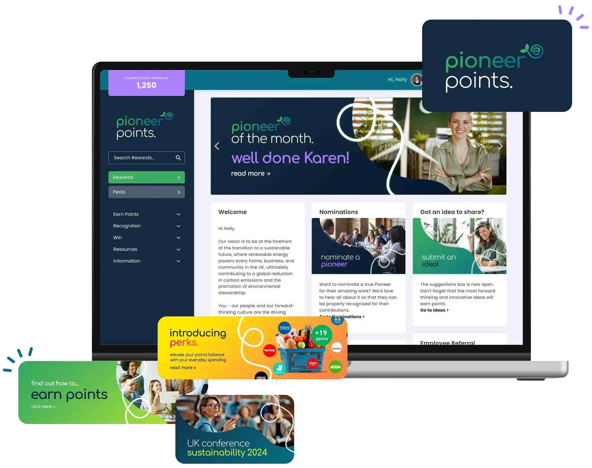 Reward and Recognition Portal Preview